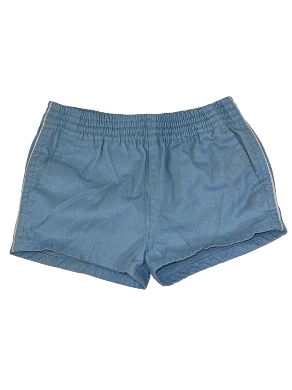 Vintage Light Blue Elastic Waist Shorts Toddler 18 month Pull On Shorts